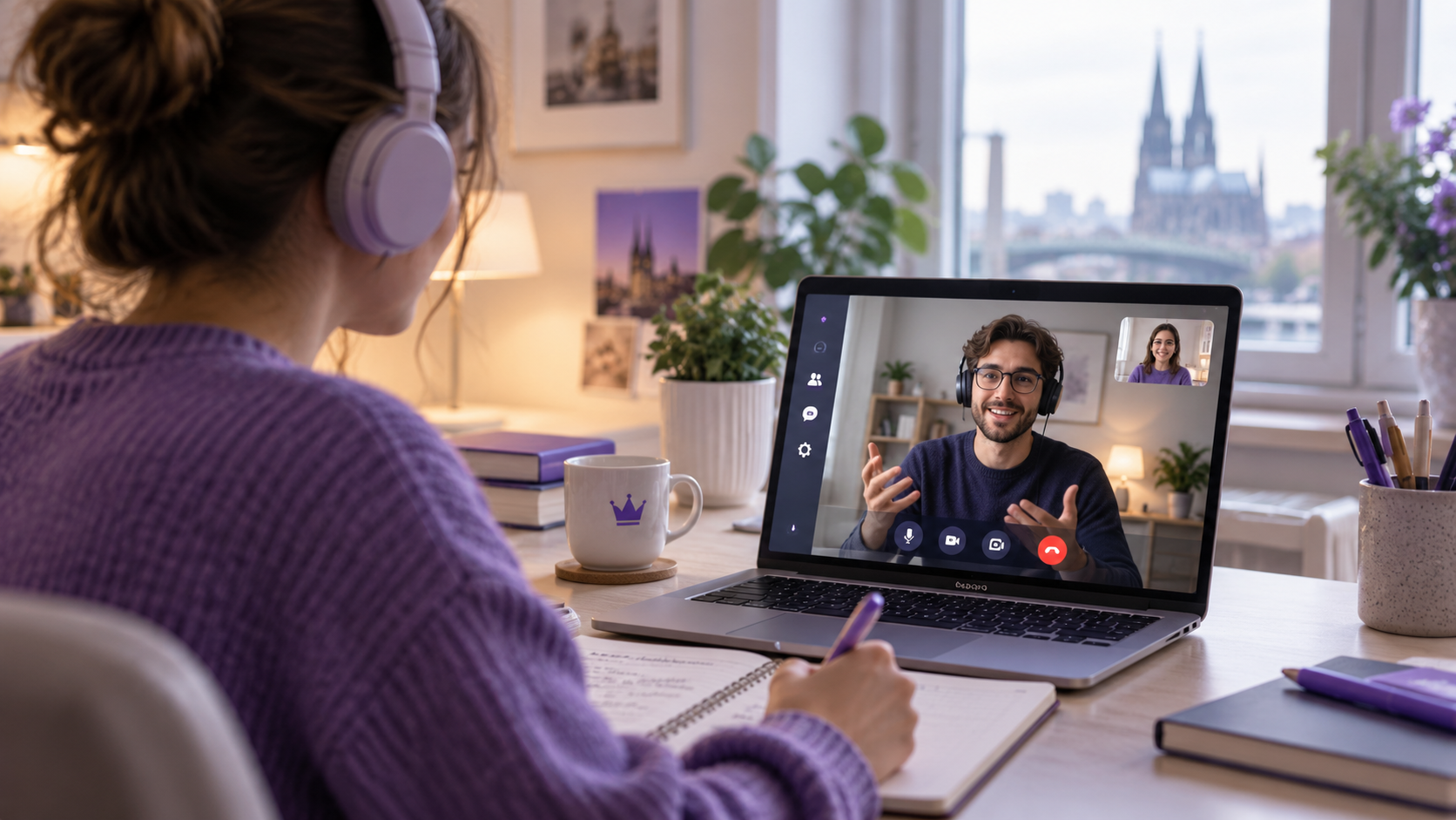 Nehmen Sie an Ihrer Online-Lektion teil