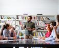 Business meeting and teamwork by business people in office