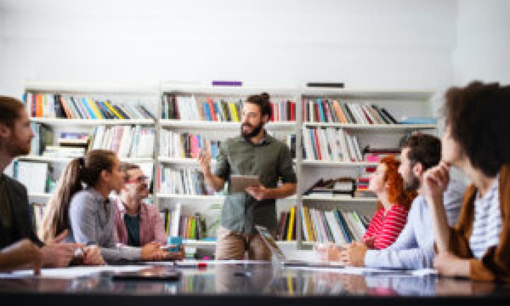 Business meeting and teamwork by business people in office
